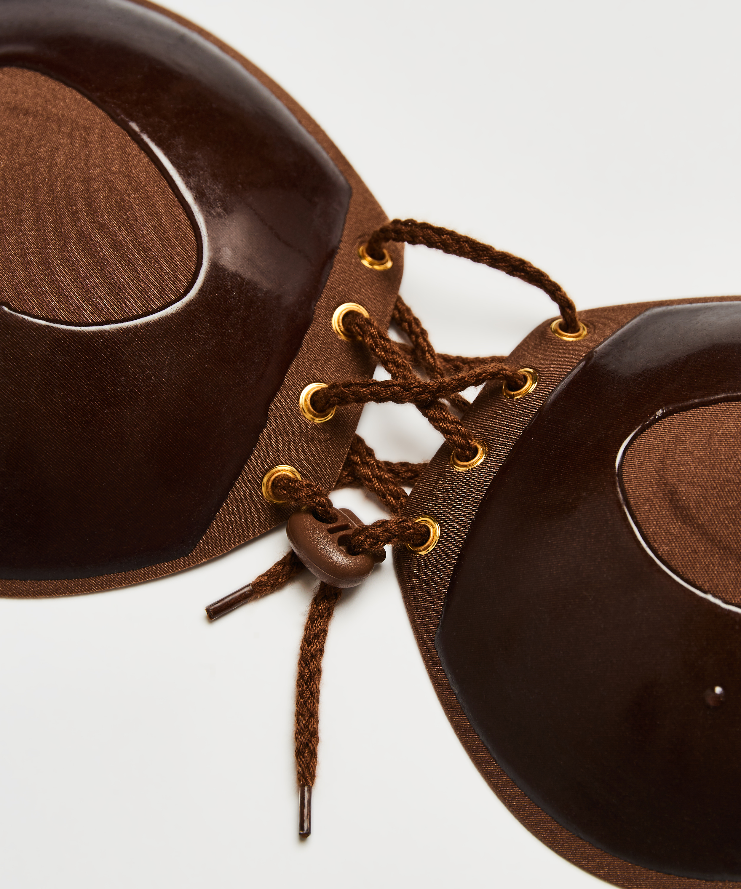 Adhesive Push-Up Bra, Brown, main