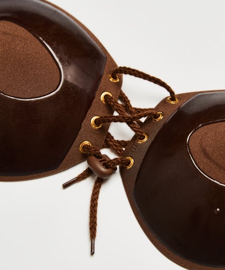 Adhesive Push-Up Bra, Brown