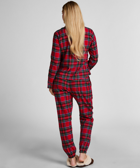 Flannel Pyjama Pants, Red