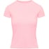 Ribbed Crew Neck Short-Sleeved Pyjama Top, Pink