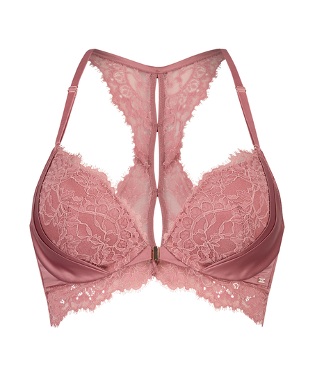 Cecile Padded Push-Up Underwired Bra, Pink