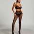 Tights Fishnet Hearts, Black