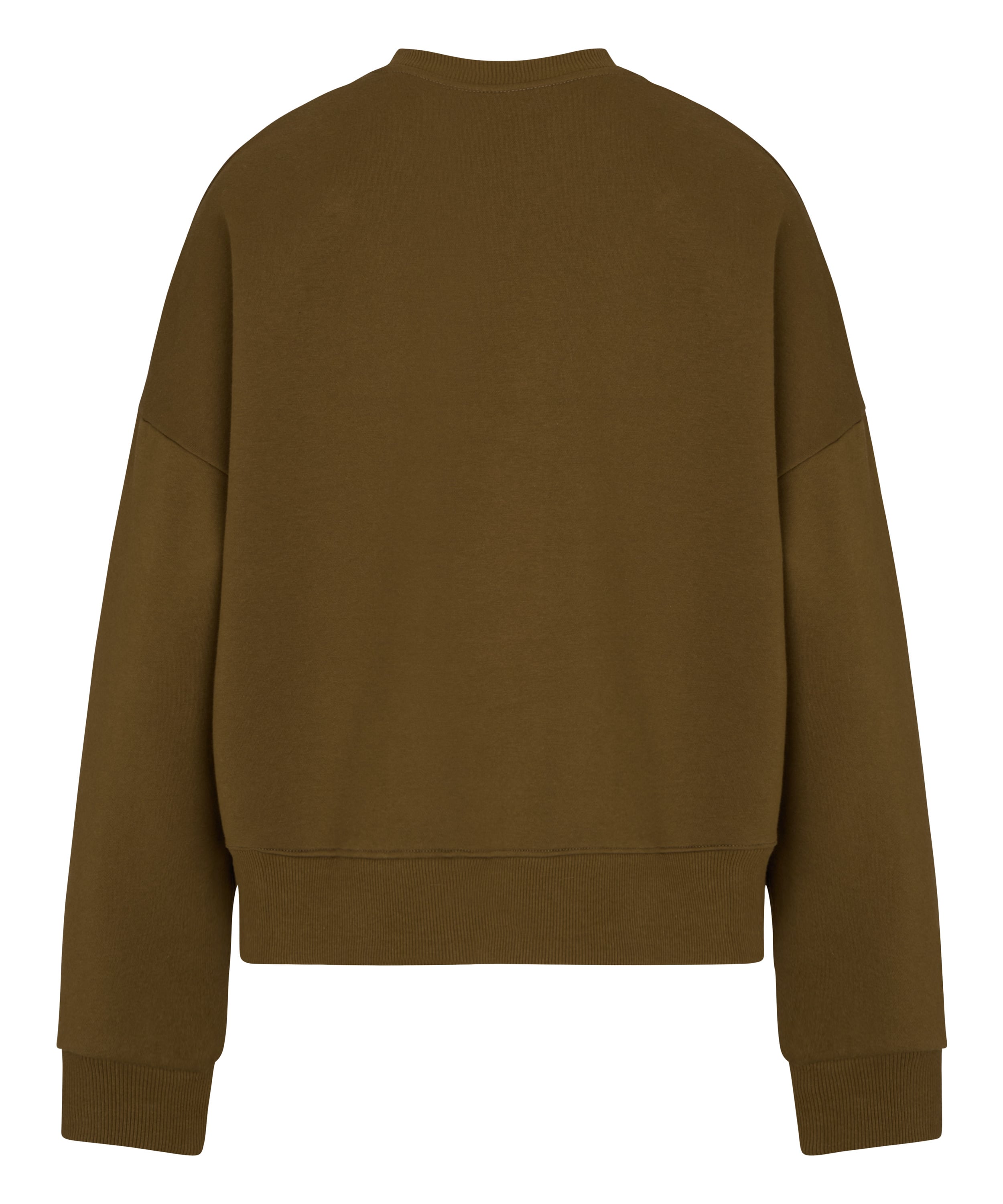 Top crew brushed sweat, Green, main