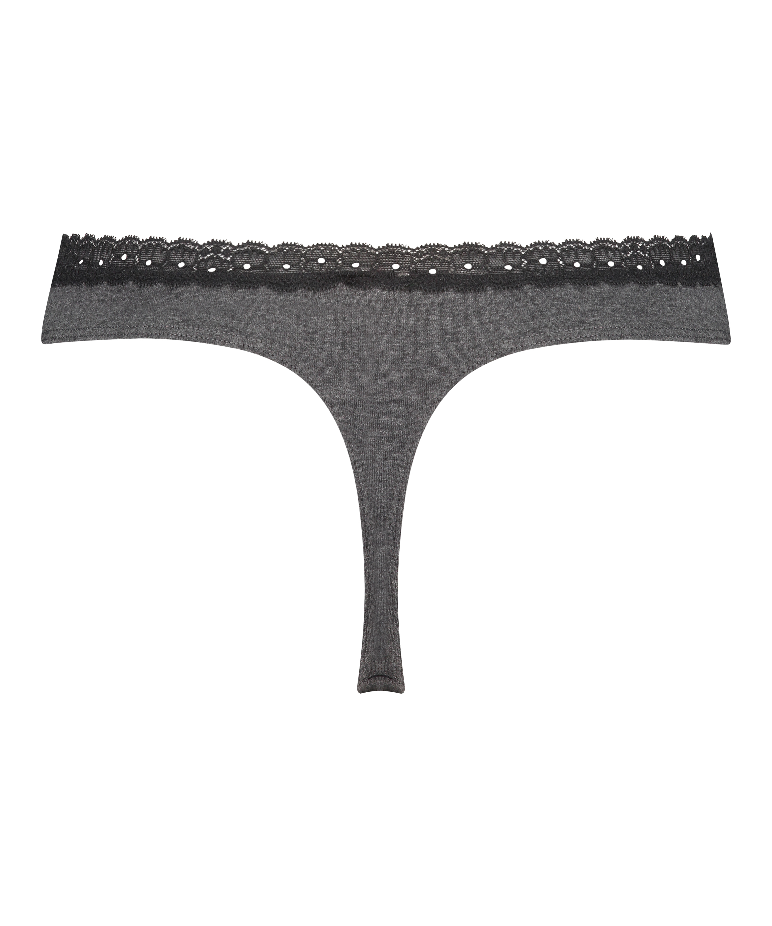 Cotton thong, Gray, main