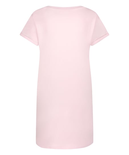 Round Neck Nightshirt, Pink
