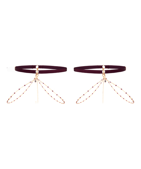 Avela Leg Garters, Purple