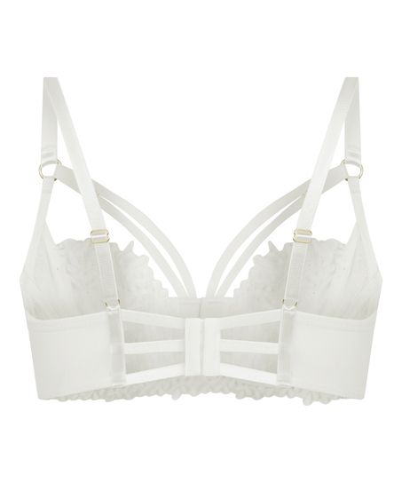 Kristina Non-Padded Underwired Longline Bra, White
