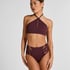 Panama High Waisted Bikini Bottom, Purple