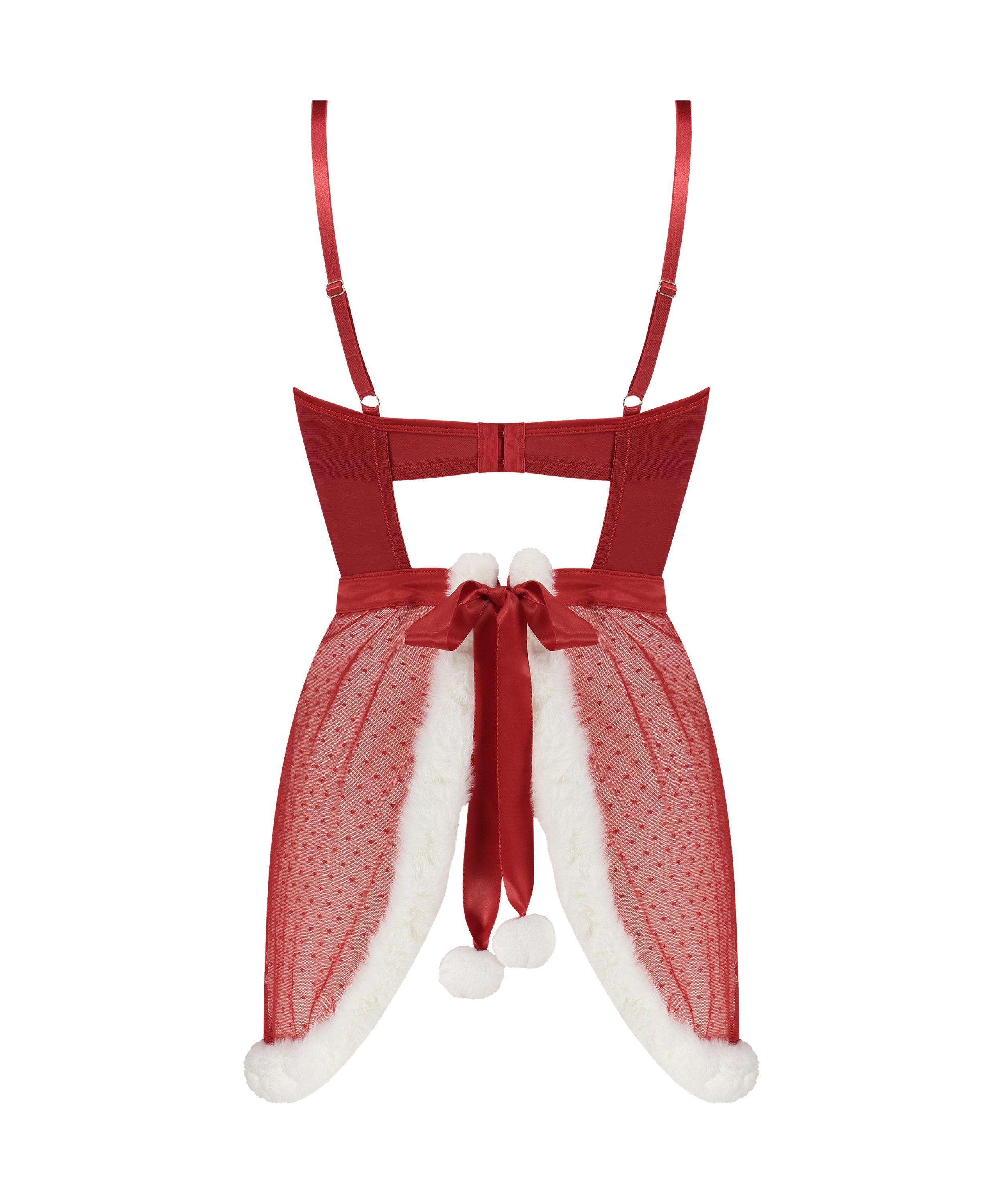 Sexy Santa Wired Slip Dress, Red, main