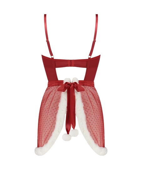Sexy Santa Wired Slip Dress, Red