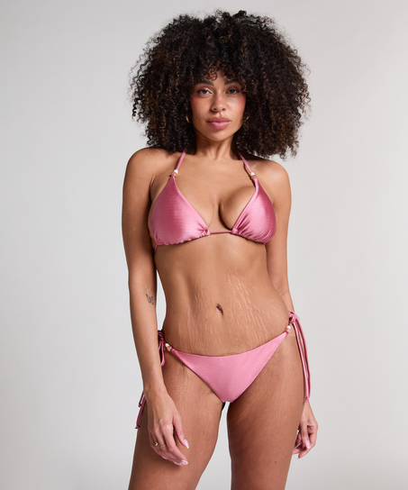 Kallua Triangle Bikini Top, Pink