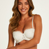 Daisy Padded Strapless Underwired Bra, White
