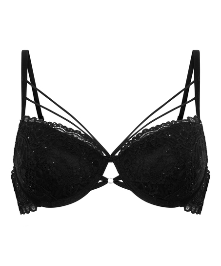 Sabrina Padded Underwired Bra, Black