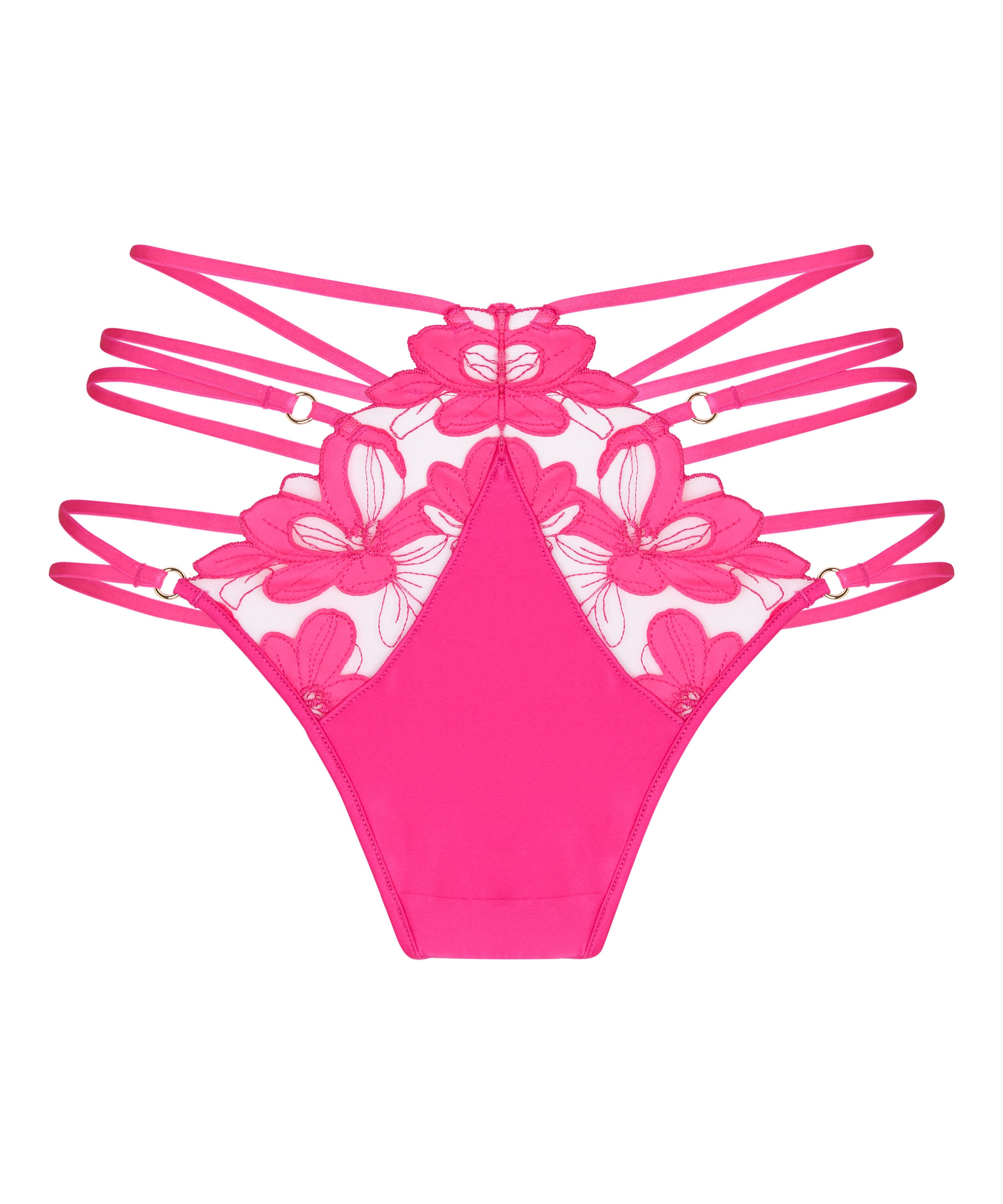 High Waisted Highleg Thong Beatrice, Pink