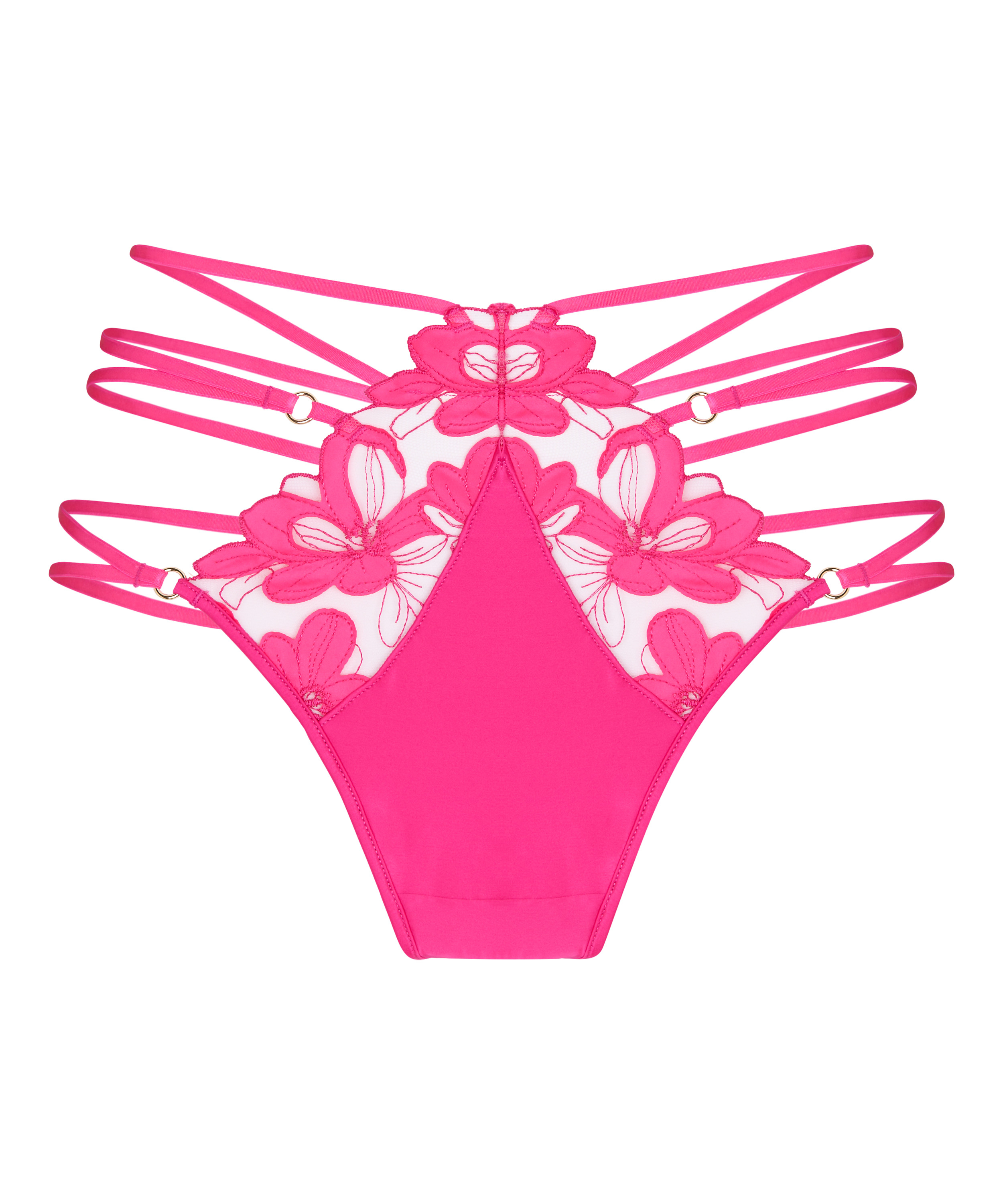 High Waisted Highleg Thong Beatrice, Pink, main