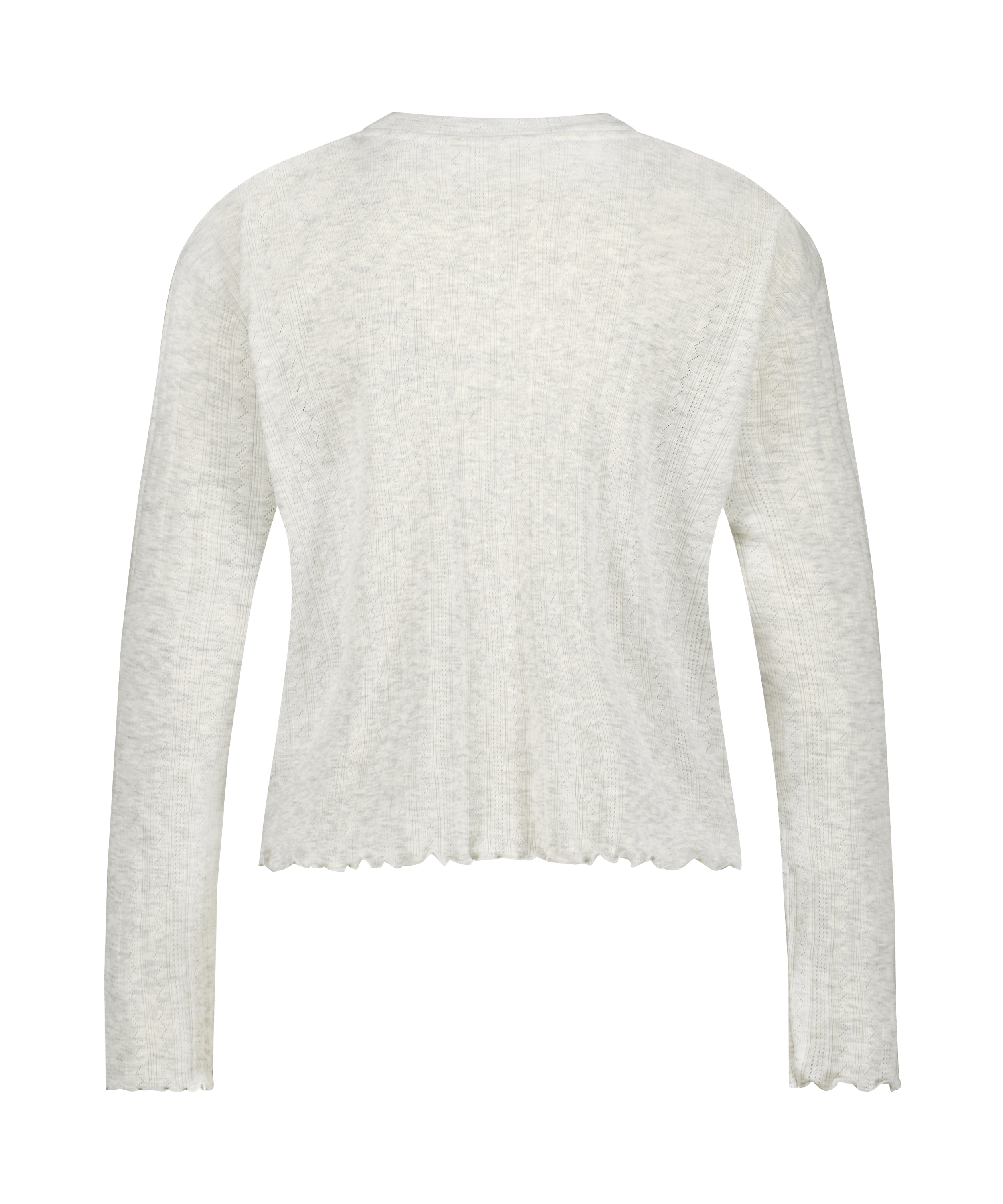 Pyjama Top Pointelle, Beige, main