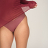 super soft Lace V-Neck shirt with Cashmere, Red