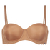 Angie Padded Strapless Underwired Bra, Beige