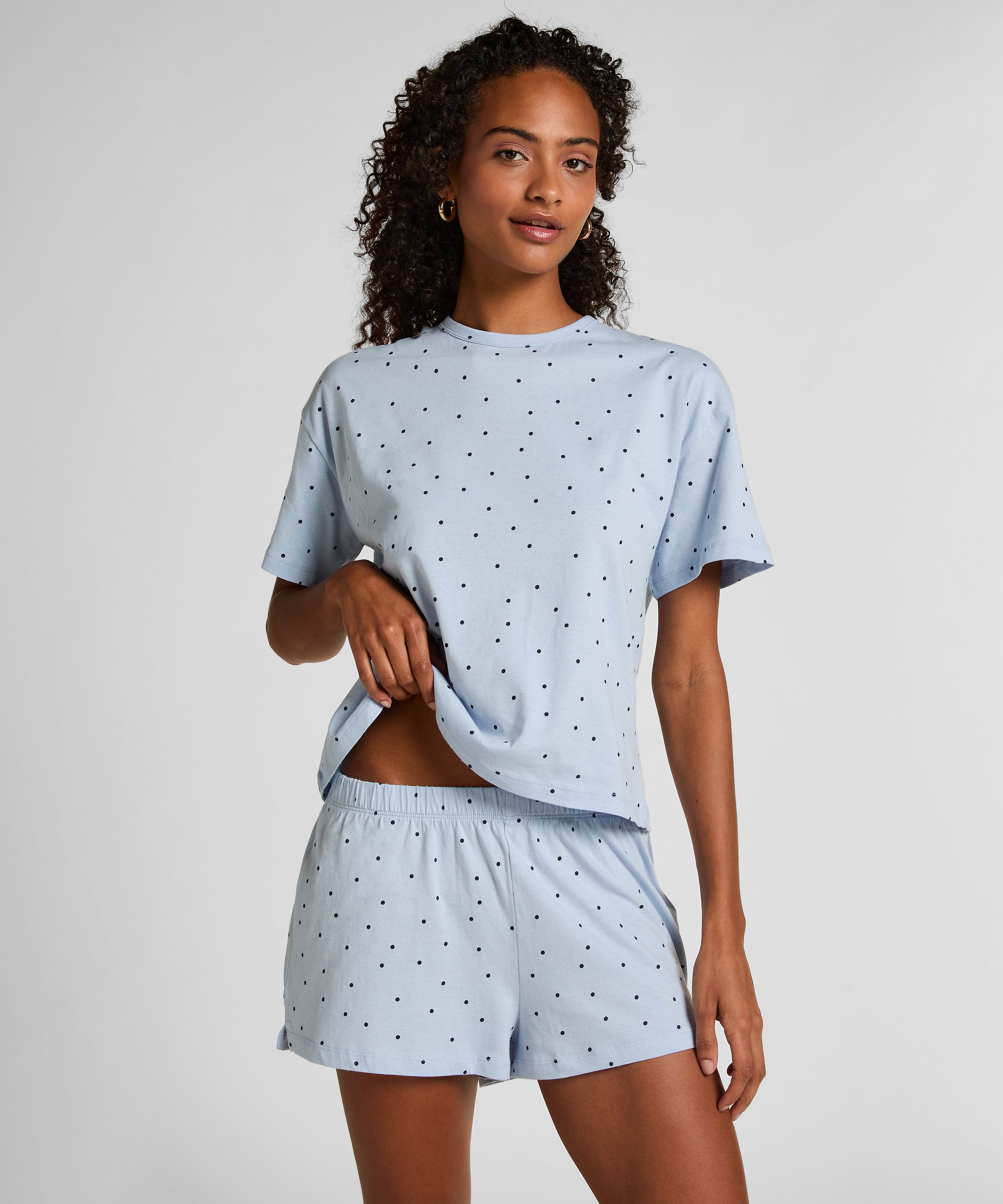 Pyjamaset Cotton, Blue, main