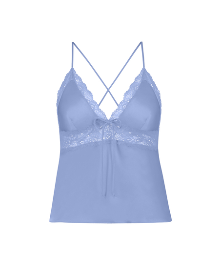 Satin Marcela Cami Top, Blue