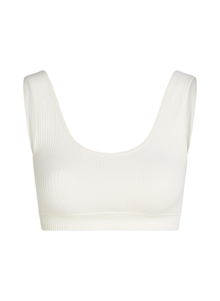 Dianne Scoop Bralette, White