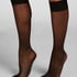 Sheer Socks Back Seam, Black