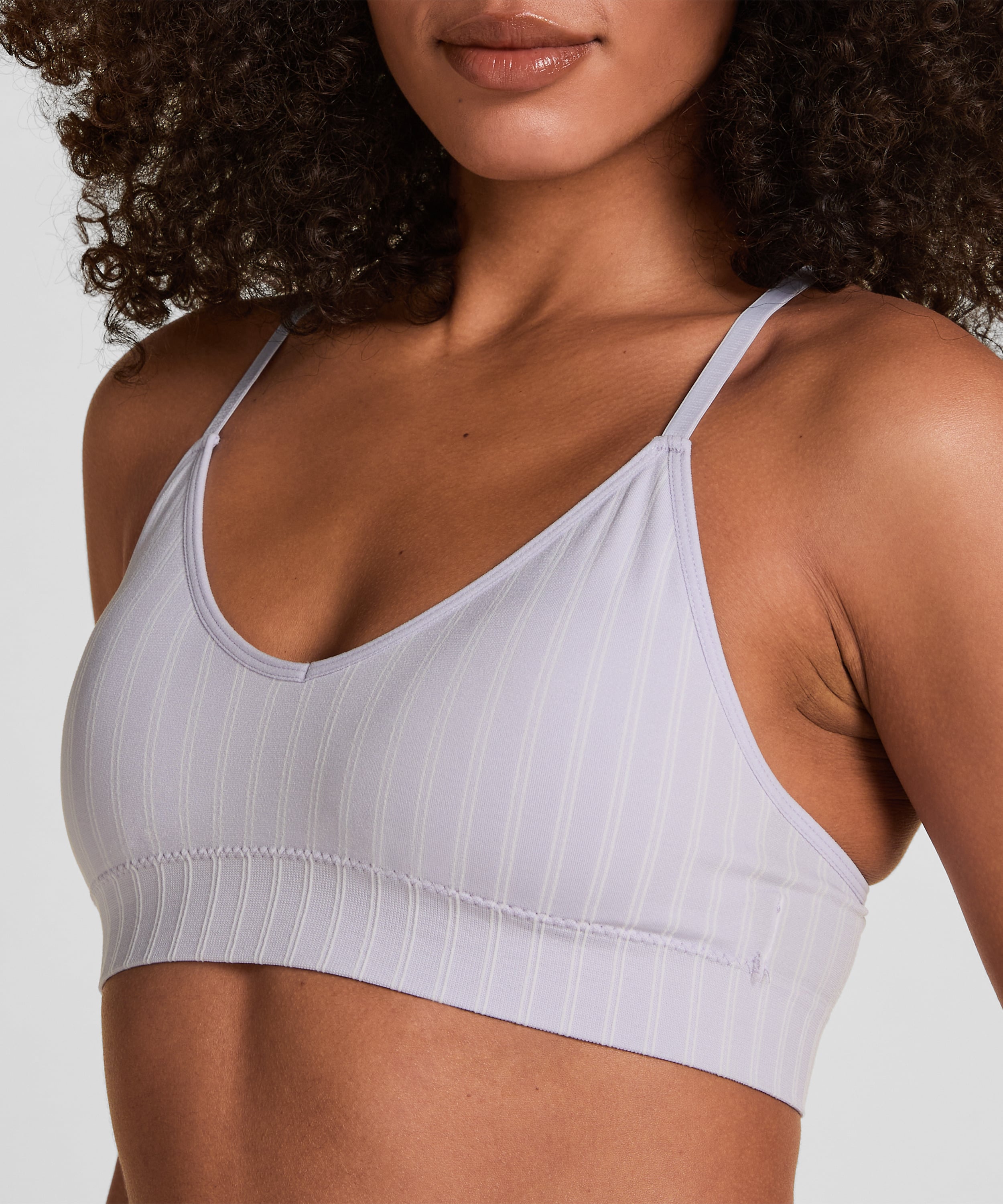 Dide Triangle Bralette, Purple, main