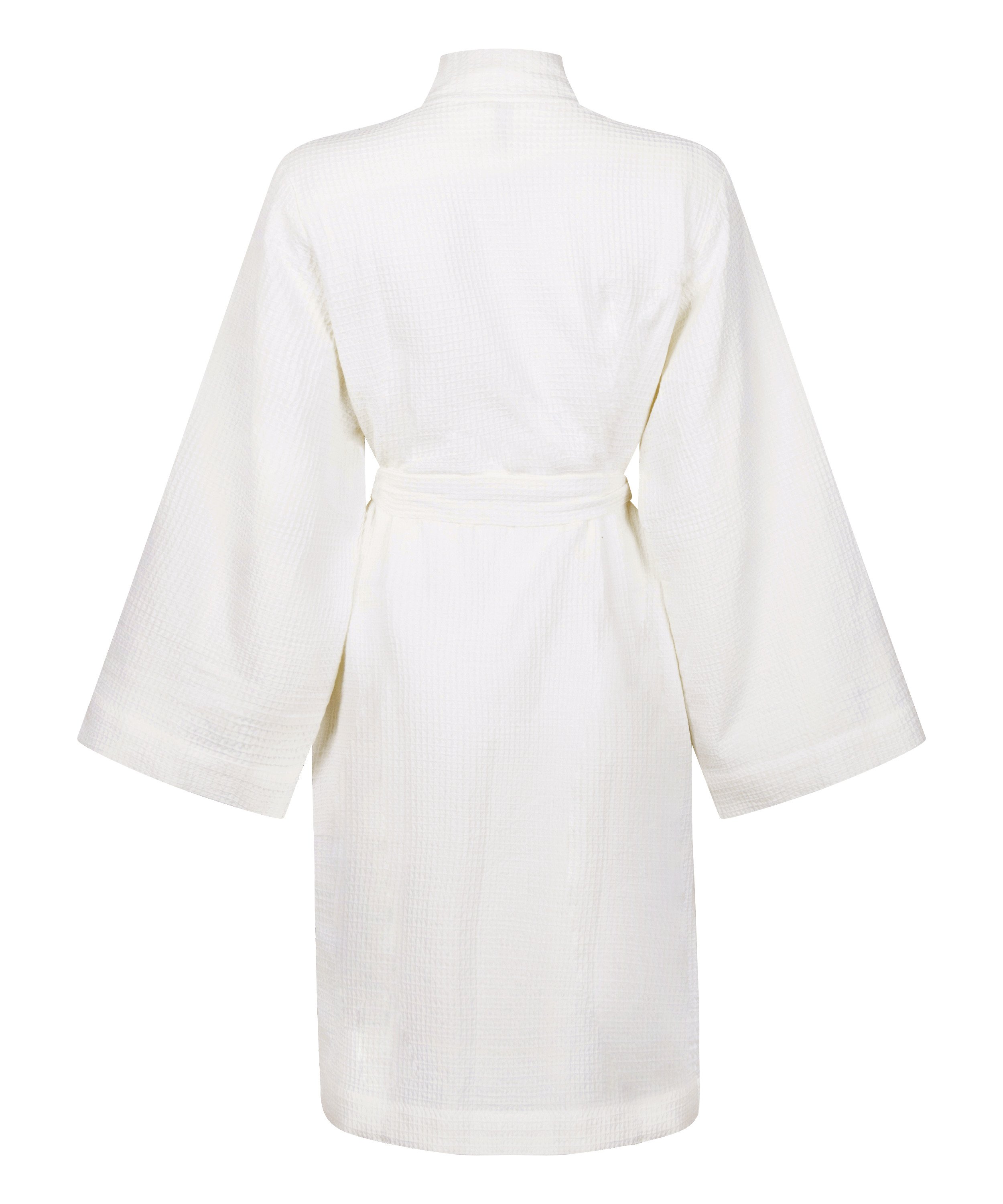 Waffle Bathrobe, White, main