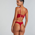 Charlotta Padded Underwired Longline Push-Up Bra, Red