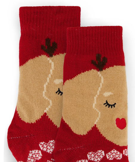 Boot Socks, Red
