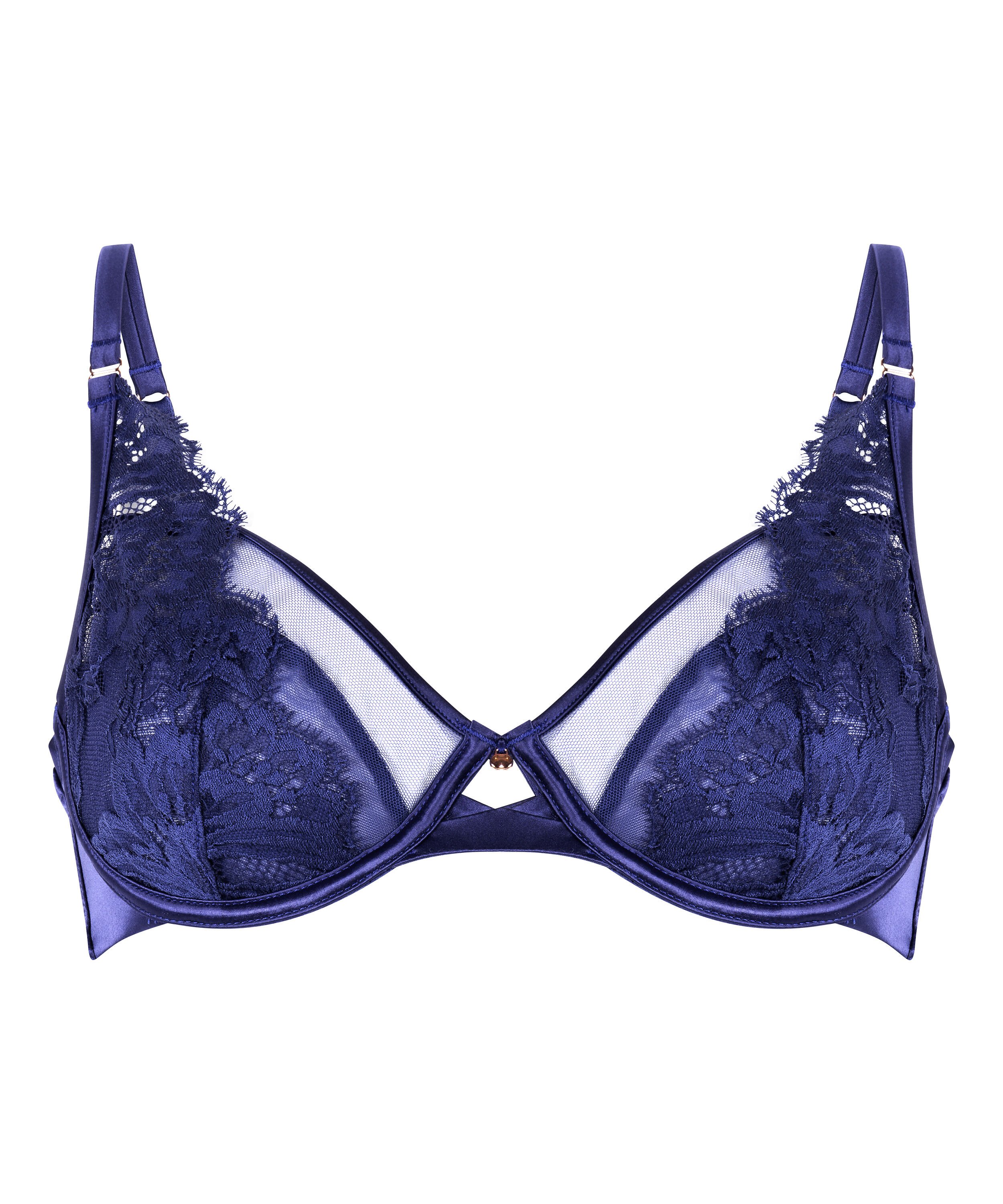 Grace Non-Padded Underwired Bra, Blue