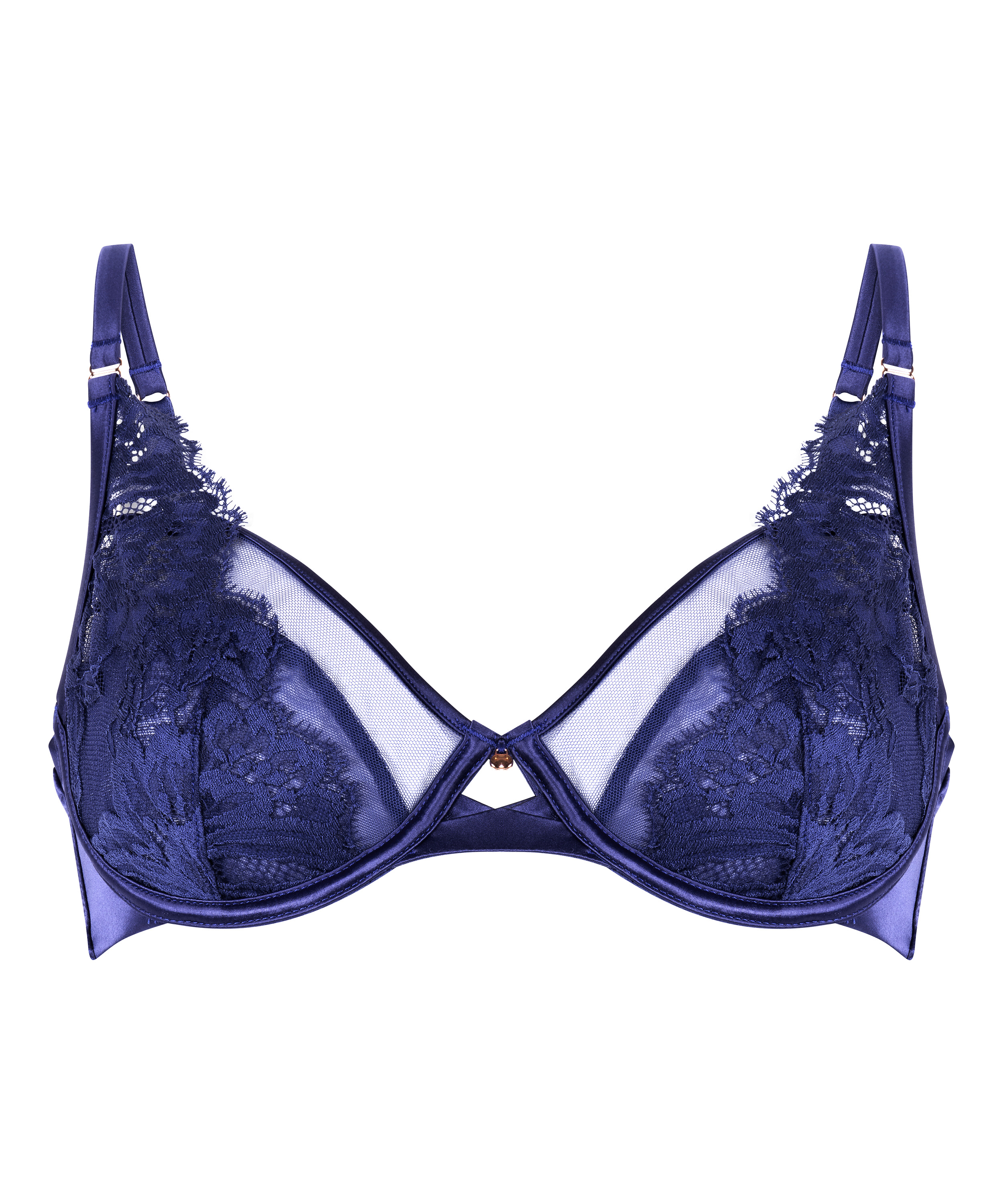 Grace Non-Padded Underwired Bra, Blue, main