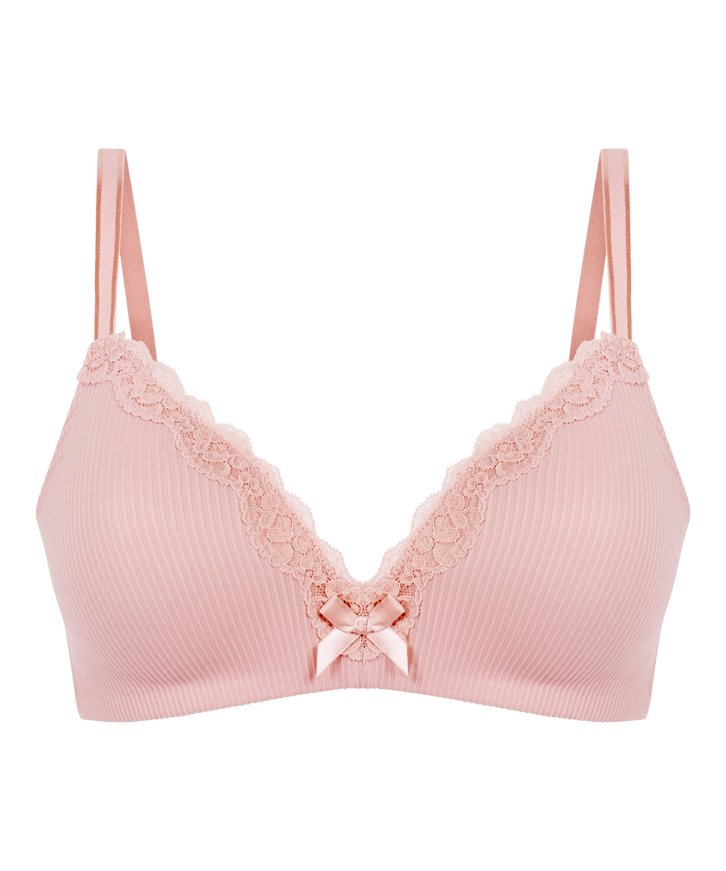 Lola Padded Non-Wired Bra, Pink, main