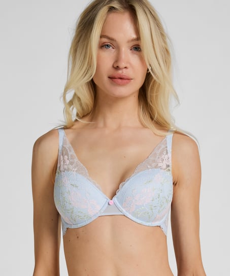 Miri Padded Underwired Bra, Blue