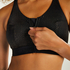HKMX Sports bra The Pro Level 3 Gold Glitter, Black