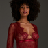 All-over Lace Top, Red