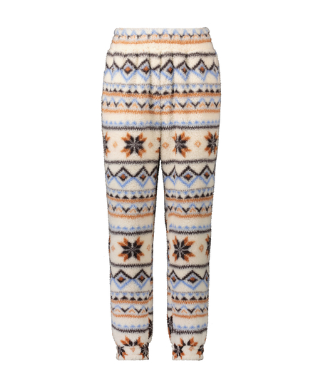 Fleece Joggers, White