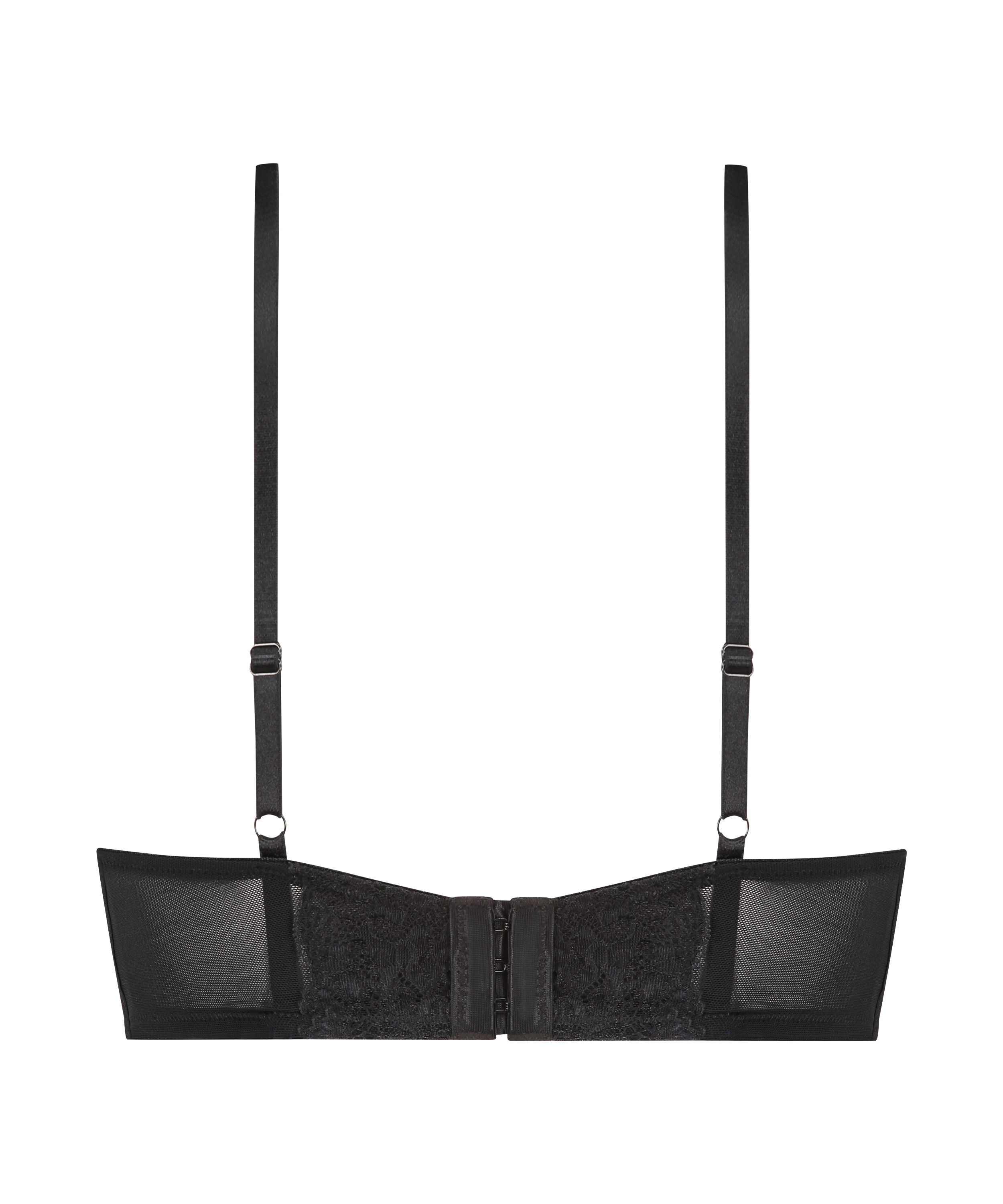 Gigi Padded Underwired Push-Up Bra, Black, main