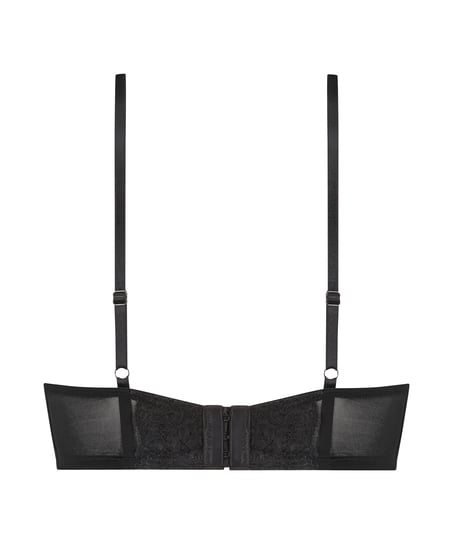 Gigi Padded Underwired Push-Up Bra, Black