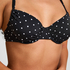 Padded Underwired Bikini Top Bardolino, Black