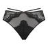 Blaise High Leg Thong, Black