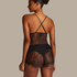 Delphine Lace Shorts, Black
