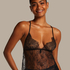 Delphine Lace Cami, Black