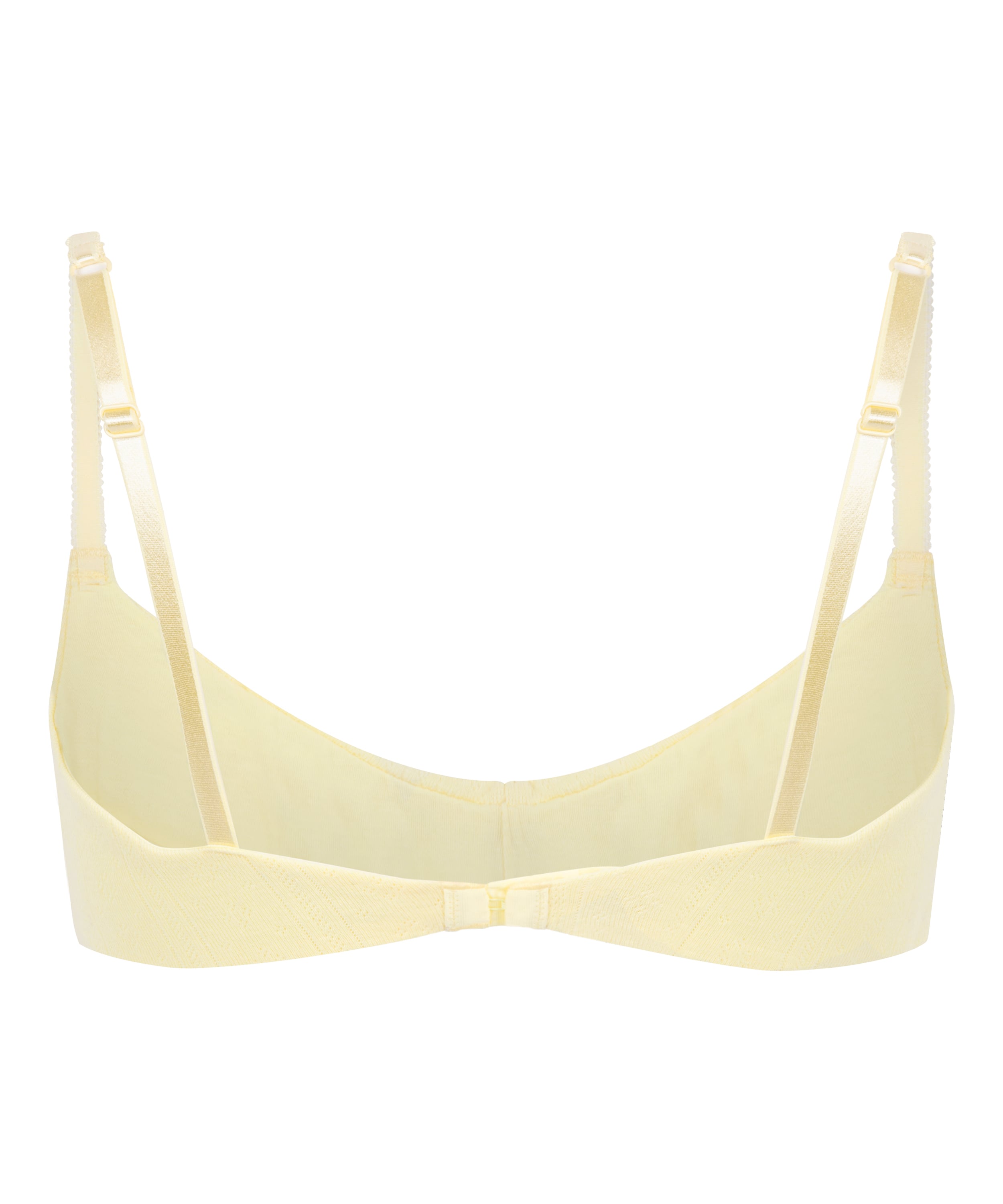 Pointelle Bralette, Yellow, main