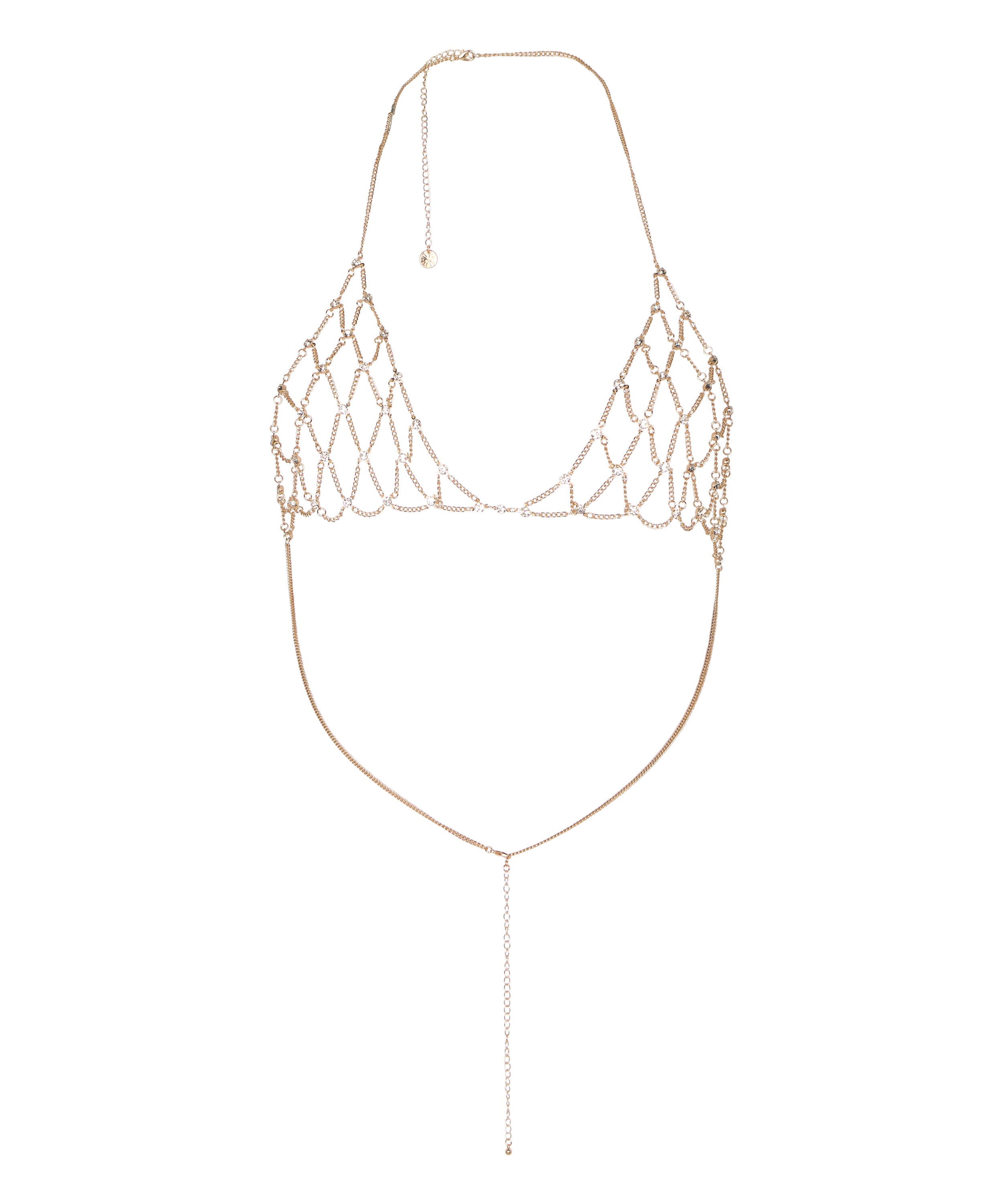 Chain Bralette Jewellery, Yellow