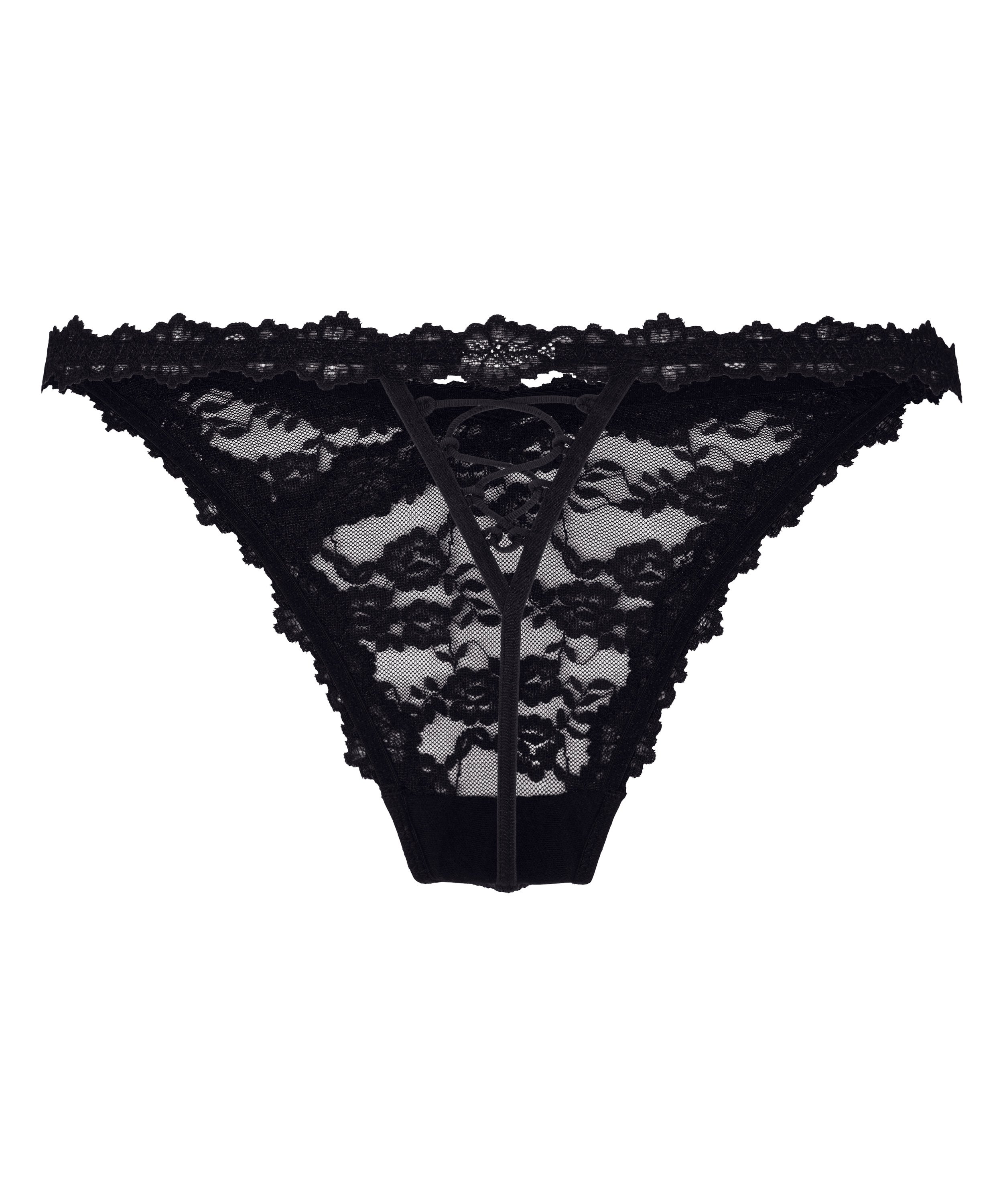 Highleg Thong Aveline, Black, main