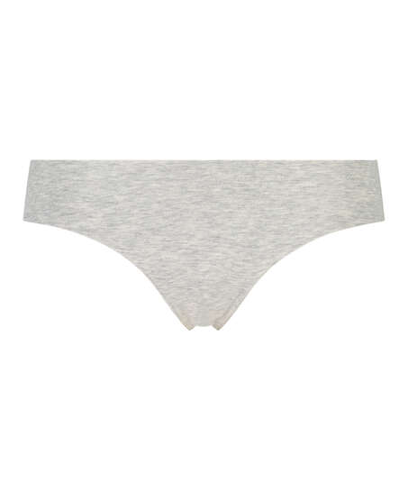 Invisible cotton thong, Gray