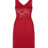 Nora Lace Slip Dress, Red