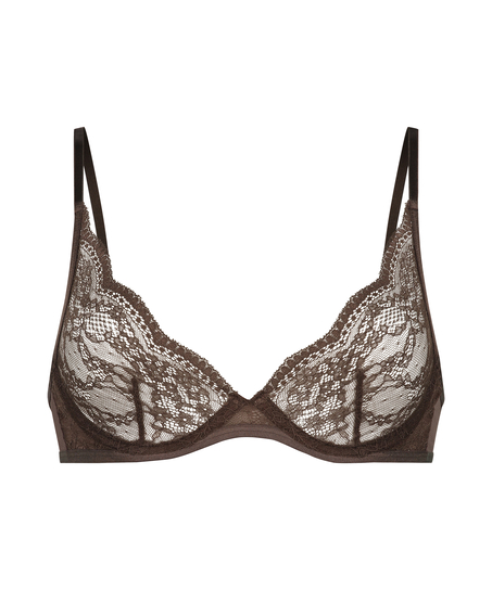 Isabelle Non-Padded Underwired Bra, Brown