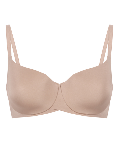 Smooth Padded Underwired Bra, Beige